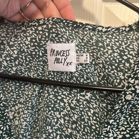 Princess Polly Green No Name Mini Dress Size 2 - Picture 4 of 7